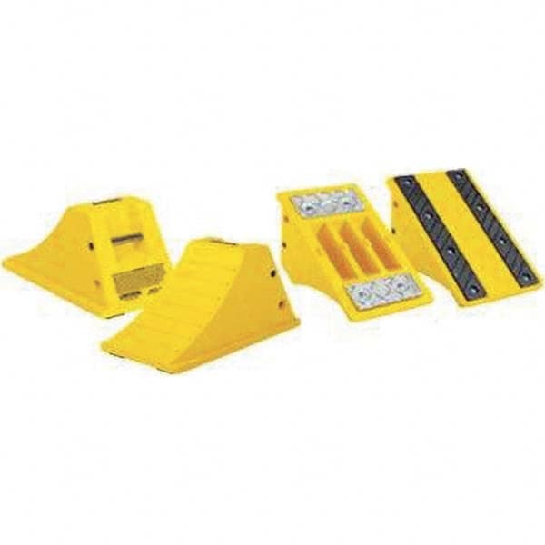 Checkers - Wheel Chocks Width (Inch): 11-1/4 Height (Inch): 12-1/4 - Eagle Tool & Supply