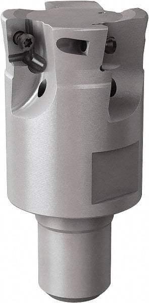 Seco - 32mm Cut Diam, 6mm Max Depth of Cut, Indexable Plunge End Mill - M16 Modular Connection, Multiple Insert Styles, R217.79 Toolholder Style, Through Coolant, Series Turbo 10 - Eagle Tool & Supply