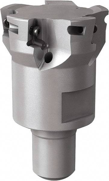 Seco - 40mm Cut Diam, 6mm Max Depth of Cut, Indexable Plunge End Mill - M16 Modular Connection, Multiple Insert Styles, R217.79 Toolholder Style, Through Coolant, Series Turbo 10 - Eagle Tool & Supply