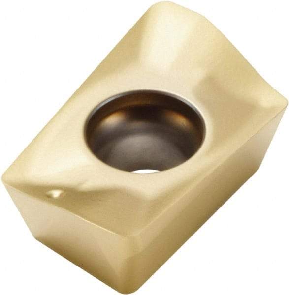 Seco - XOEX10T316 M06 Grade F40M Carbide Milling Insert - TiAlN/TiN Finish, 0.1496" Thick, 1.6mm Corner Radius - Eagle Tool & Supply