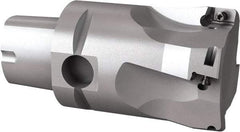 Seco - 44mm Cut Diam, 9mm Max Depth of Cut, 60mm OAL, Indexable Square Shoulder End Mill - Multiple Insert Styles, C4 Modular Connection, 90° Lead Angle, Through Coolant, Series Turbo 10 - Eagle Tool & Supply