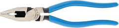 Channellock - 8" OAL, 1-3/4" Jaw Length x 1" Jaw Width, Combination Pliers - Crosshatch Jaw, Plastic Dipped Handles - Eagle Tool & Supply