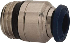 Value Collection - 5/32" Outside Diam, 10-32 Universal, Nickel Plated Brass Push-to-Connect Tube Male Connector - 250 Max psi, Tube to Universal Thread Connection, Buna O-Ring - Eagle Tool & Supply
