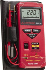 Amprobe - 3156830, CAT II, CAT 0, 600 VAC/VDC, Digital Average Responding Multimeter - 32 mOhm, Measures Voltage, Resistance - Eagle Tool & Supply