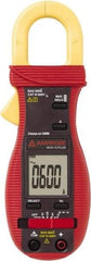 Amprobe - 3037808, CAT III, Digital Average Responding Clamp Meter with 1.0236" Clamp On Jaws - 400 VAC/VDC, 600 AC Amps, Measures Voltage, Continuity, Current, Frequency, Resistance - Eagle Tool & Supply