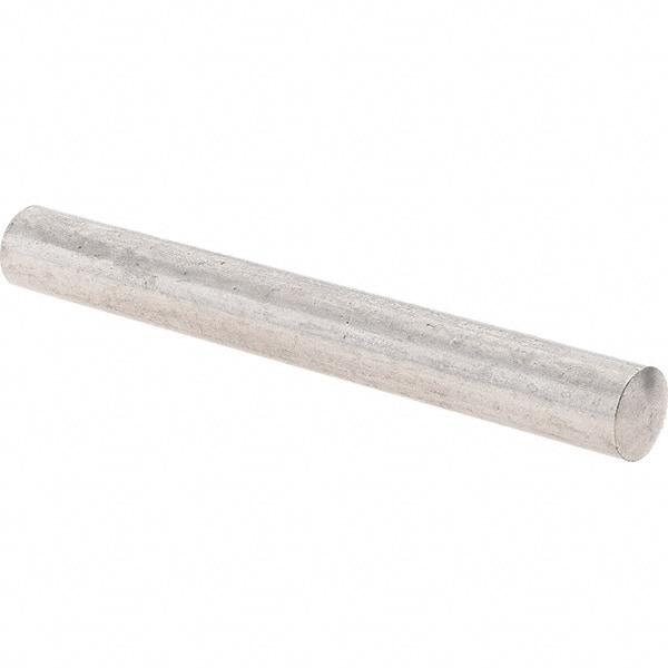 Value Collection - 6mm Diam x 50mm Pin Length 303 Stainless Steel Precision Dowel Pin - Unhardened, 1 Beveled & 1 Rounded End - Eagle Tool & Supply