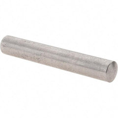 Value Collection - 8mm Diam x 50mm Pin Length 303 Stainless Steel Precision Dowel Pin - Unhardened, 1 Beveled & 1 Rounded End - Eagle Tool & Supply