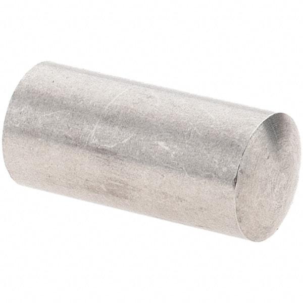 Value Collection - 5mm Diam x 10mm Pin Length 416 Stainless Steel Precision Dowel Pin - C 36-42 Hardness, 1 Beveled & 1 Rounded End - Eagle Tool & Supply