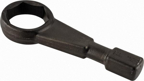 Proto - 3-1/2" 6 Point Striking Box Wrench - Single End, 4-31/32" Head Diam x 1-23/32" Head Thickness, 14-1/8" OAL, Steel, Black Finish - Eagle Tool & Supply