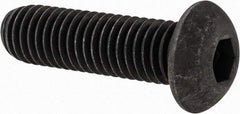 Value Collection - 1/2-13 UNC Hex Socket Drive, Button Screw - Alloy Steel, Black Oxide Finish, Fully Threaded, 1-3/4" Length Under Head - Eagle Tool & Supply
