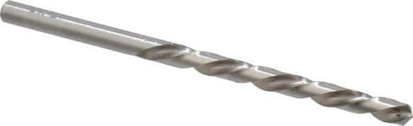 Chicago-Latrobe - 3/16" 118° High Speed Steel Jobber Drill - Bright Finish, Left Hand Cut, Spiral Flute, Straight Shank, 3-1/2" OAL, Standard Point - Eagle Tool & Supply