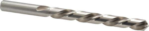 Chicago-Latrobe - 7/16" 118° High Speed Steel Jobber Drill - Bright Finish, Left Hand Cut, Spiral Flute, Straight Shank, 5-1/2" OAL, Standard Point - Eagle Tool & Supply
