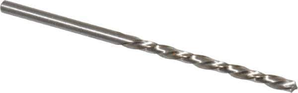 Chicago-Latrobe - #34 118° High Speed Steel Jobber Drill - Bright Finish, Left Hand Cut, Spiral Flute, Straight Shank, 2-5/8" OAL, Standard Point - Eagle Tool & Supply