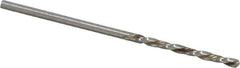 Chicago-Latrobe - #49 118° High Speed Steel Jobber Drill - Bright Finish, Left Hand Cut, Spiral Flute, Straight Shank, 2" OAL, Standard Point - Eagle Tool & Supply