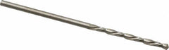 Chicago-Latrobe - #52 118° High Speed Steel Jobber Drill - Bright Finish, Left Hand Cut, Spiral Flute, Straight Shank, 1-7/8" OAL, Standard Point - Eagle Tool & Supply