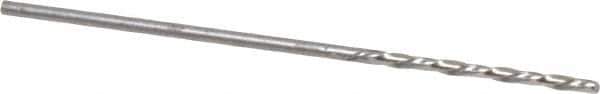 Chicago-Latrobe - #56 118° High Speed Steel Jobber Drill - Bright Finish, Left Hand Cut, Spiral Flute, Straight Shank, 1-3/4" OAL, Standard Point - Eagle Tool & Supply