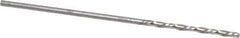Chicago-Latrobe - #56 118° High Speed Steel Jobber Drill - Bright Finish, Left Hand Cut, Spiral Flute, Straight Shank, 1-3/4" OAL, Standard Point - Eagle Tool & Supply