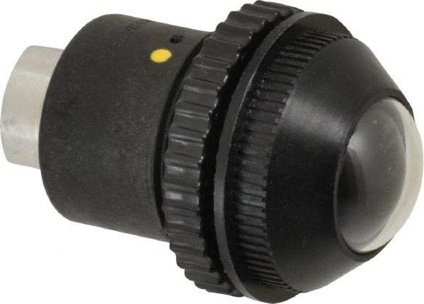 Norgren - 1/8" Female NPTF Bottom Rotowink Pressure Indicator - 10 to 125 psiG, Black Unactuated Color & Yellow Actuated Color - Eagle Tool & Supply