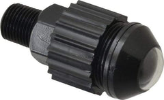 Norgren - 1/8" Male NPTF Bottom Rotowink Pressure Indicator - 15 to 150 psiG, Black Unactuated Color & Red Actuated Color - Eagle Tool & Supply