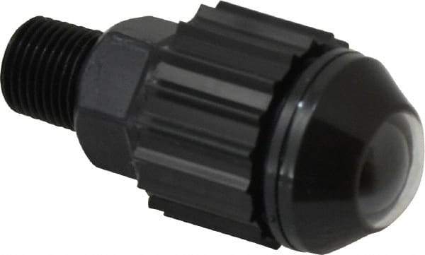 Norgren - 1/8" Male NPTF Bottom Rotowink Pressure Indicator - 15 to 150 psiG, Black Unactuated Color & Green Actuated Color - Eagle Tool & Supply