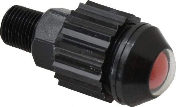 Norgren - 1/8" Male NPTF Bottom Rotowink Pressure Indicator - 15 to 150 psiG, Red Unactuated Color & Green Actuated Color - Eagle Tool & Supply