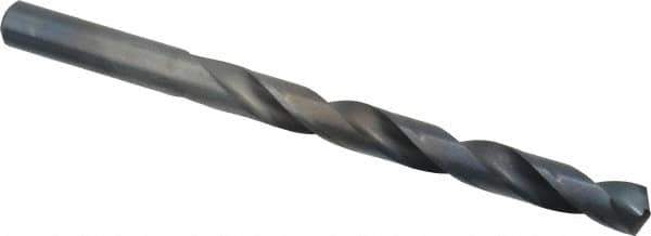 Chicago-Latrobe - Letter S 135° High Speed Steel Jobber Drill - Oxide Finish, Right Hand Cut, Spiral Flute, Straight Shank, 4-7/8" OAL, Split Point - Eagle Tool & Supply