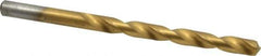 Chicago-Latrobe - 17/64" 135° Cobalt Jobber Drill - TiN Finish, Right Hand Cut, Spiral Flute, Straight Shank, 4-1/8" OAL, Split Point - Eagle Tool & Supply
