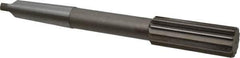 Interstate - 1-9/16" High Speed Steel 12 Flute Chucking Reamer - Straight Flute, 4MT Morse Taper Shank, 3-1/2" Flute Length, 12-1/2" OAL - Eagle Tool & Supply