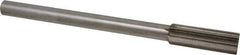 Interstate - 21mm High Speed Steel Chucking Reamer - Straight Flute, Straight Shank, 2-1/2" Flute Length, 9-1/2" OAL - Eagle Tool & Supply