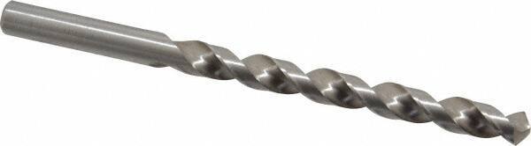 Chicago-Latrobe - 19/64" 118° High Speed Steel Jobber Drill - Bright Finish, Right Hand Cut, Spiral Flute, Straight Shank, 4-3/8" OAL, Standard Point - Eagle Tool & Supply
