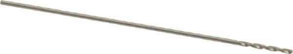 Chicago-Latrobe - #80 118° High Speed Steel Jobber Drill - Bright Finish, Right Hand Cut, Spiral Flute, Straight Shank, 3/4" OAL, Standard Point - Eagle Tool & Supply