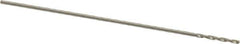 Chicago-Latrobe - #80 118° High Speed Steel Jobber Drill - Bright Finish, Right Hand Cut, Spiral Flute, Straight Shank, 3/4" OAL, Standard Point - Eagle Tool & Supply