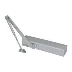 Yale - 48" Door Width, 13" Closer Body Length, Non-Handed Door Closer Manual Damper - Aluminum Finish, Non-Handed - Eagle Tool & Supply