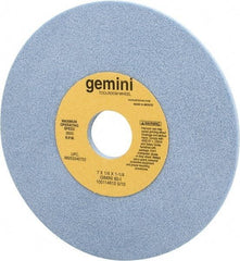 Norton - 7" Diam x 1-1/4" Hole x 1/4" Thick, I Hardness, 60 Grit Surface Grinding Wheel - Aluminum Oxide, Type 1, Medium Grade, 3,600 Max RPM, No Recess - Eagle Tool & Supply