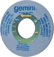 Norton - 14" Diam x 5" Hole x 1" Thick, J Hardness, 60 Grit Surface Grinding Wheel - Aluminum Oxide, Type 1, Medium Grade, 2,320 Max RPM, No Recess - Eagle Tool & Supply