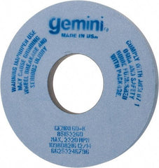 Norton - 14" Diam x 5" Hole x 1" Thick, K Hardness, 60 Grit Surface Grinding Wheel - Aluminum Oxide, Type 1, Medium Grade, 2,320 Max RPM, No Recess - Eagle Tool & Supply