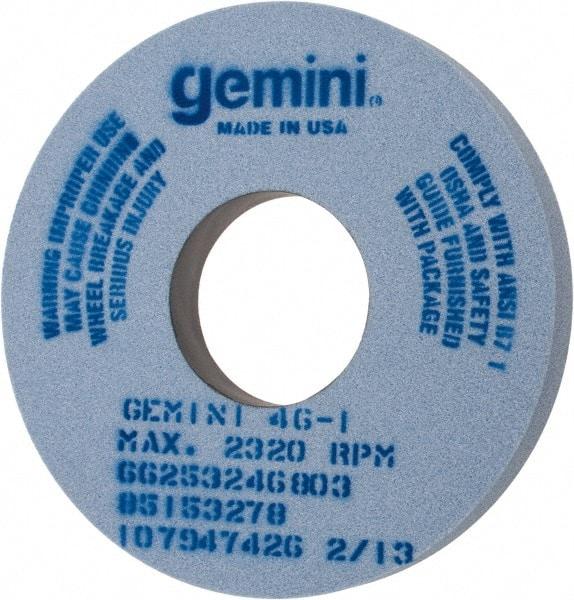 Norton - 14" Diam x 5" Hole x 1-1/2" Thick, I Hardness, 46 Grit Surface Grinding Wheel - Aluminum Oxide, Type 1, Coarse Grade, 2,320 Max RPM, No Recess - Eagle Tool & Supply
