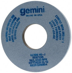 Norton - 14" Diam x 5" Hole x 1-1/2" Thick, J Hardness, 46 Grit Surface Grinding Wheel - Aluminum Oxide, Type 1, Coarse Grade, 2,320 Max RPM, No Recess - Eagle Tool & Supply