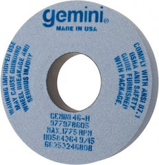 Norton - 14" Diam x 5" Hole x 2" Thick, H Hardness, 46 Grit Surface Grinding Wheel - Aluminum Oxide, Type 1, Coarse Grade, 1,775 Max RPM, No Recess - Eagle Tool & Supply