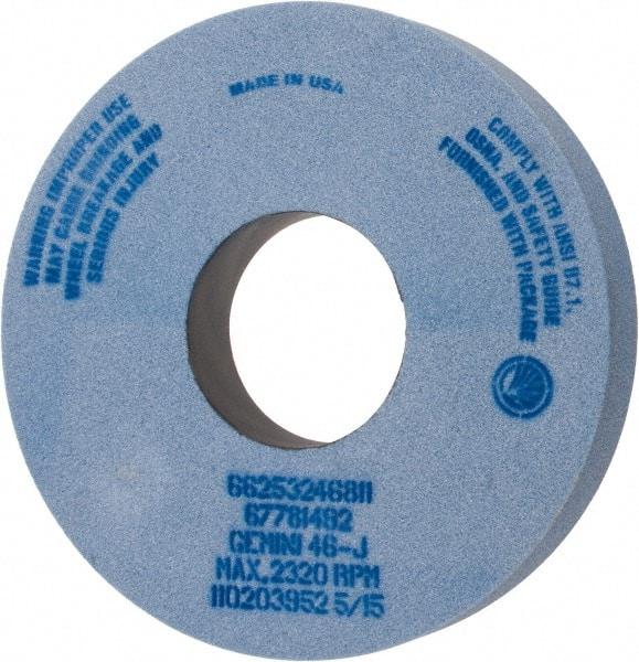 Norton - 14" Diam x 5" Hole x 2" Thick, J Hardness, 46 Grit Surface Grinding Wheel - Aluminum Oxide, Type 1, Coarse Grade, 2,320 Max RPM, No Recess - Eagle Tool & Supply