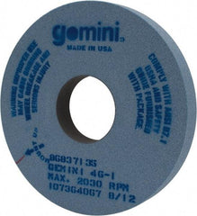 Norton - 16" Diam x 5" Hole x 2" Thick, I Hardness, 46 Grit Surface Grinding Wheel - Aluminum Oxide, Type 1, Coarse Grade, 2,030 Max RPM, No Recess - Eagle Tool & Supply