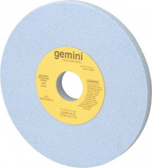 Norton - 7" Diam x 1-1/4" Hole x 1/2" Thick, I Hardness, 60 Grit Surface Grinding Wheel - Aluminum Oxide, Type 1, Medium Grade, 3,600 Max RPM, No Recess - Eagle Tool & Supply