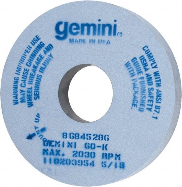 Norton - 16" Diam x 5" Hole x 2" Thick, K Hardness, 60 Grit Surface Grinding Wheel - Aluminum Oxide, Type 1, Medium Grade, 2,030 Max RPM, No Recess - Eagle Tool & Supply
