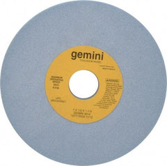 Norton - 7" Diam x 1-1/4" Hole x 1/2" Thick, K Hardness, 60 Grit Surface Grinding Wheel - Aluminum Oxide, Type 1, Medium Grade, 3,600 Max RPM, No Recess - Eagle Tool & Supply