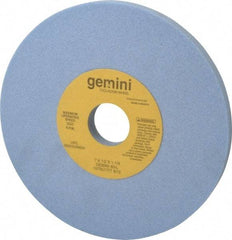 Norton - 7" Diam x 1-1/4" Hole x 1/2" Thick, L Hardness, 60 Grit Surface Grinding Wheel - Aluminum Oxide, Type 1, Medium Grade, 3,600 Max RPM, No Recess - Eagle Tool & Supply