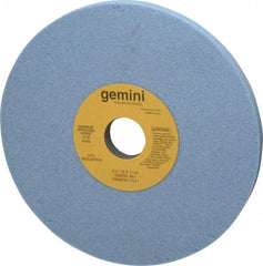 Norton - 8" Diam x 1-1/4" Hole x 1/2" Thick, I Hardness, 46 Grit Surface Grinding Wheel - Aluminum Oxide, Type 1, Coarse Grade, 3,105 Max RPM, No Recess - Eagle Tool & Supply