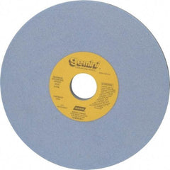 Norton - 8" Diam x 1-1/4" Hole x 1/2" Thick, J Hardness, 60 Grit Surface Grinding Wheel - Aluminum Oxide, Type 1, Medium Grade, 3,600 Max RPM, No Recess - Eagle Tool & Supply