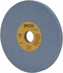 Norton - 8" Diam x 1-1/4" Hole x 1/2" Thick, K Hardness, 60 Grit Surface Grinding Wheel - Aluminum Oxide, Type 1, Medium Grade, 3,600 Max RPM, No Recess - Eagle Tool & Supply