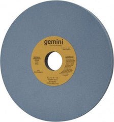 Norton - 8" Diam x 1-1/4" Hole x 1/2" Thick, K Hardness, 80 Grit Surface Grinding Wheel - Aluminum Oxide, Type 1, Medium Grade, 3,600 Max RPM, No Recess - Eagle Tool & Supply