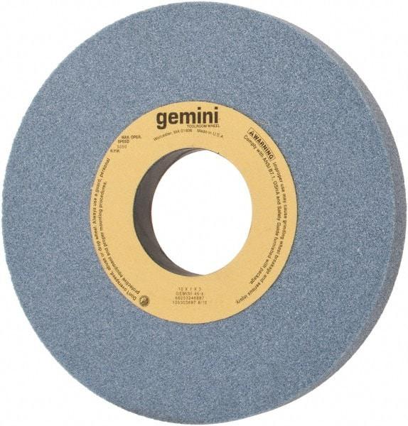 Norton - 10" Diam x 3" Hole x 1" Thick, K Hardness, 46 Grit Surface Grinding Wheel - Aluminum Oxide, Type 1, Coarse Grade, 3,250 Max RPM, No Recess - Eagle Tool & Supply